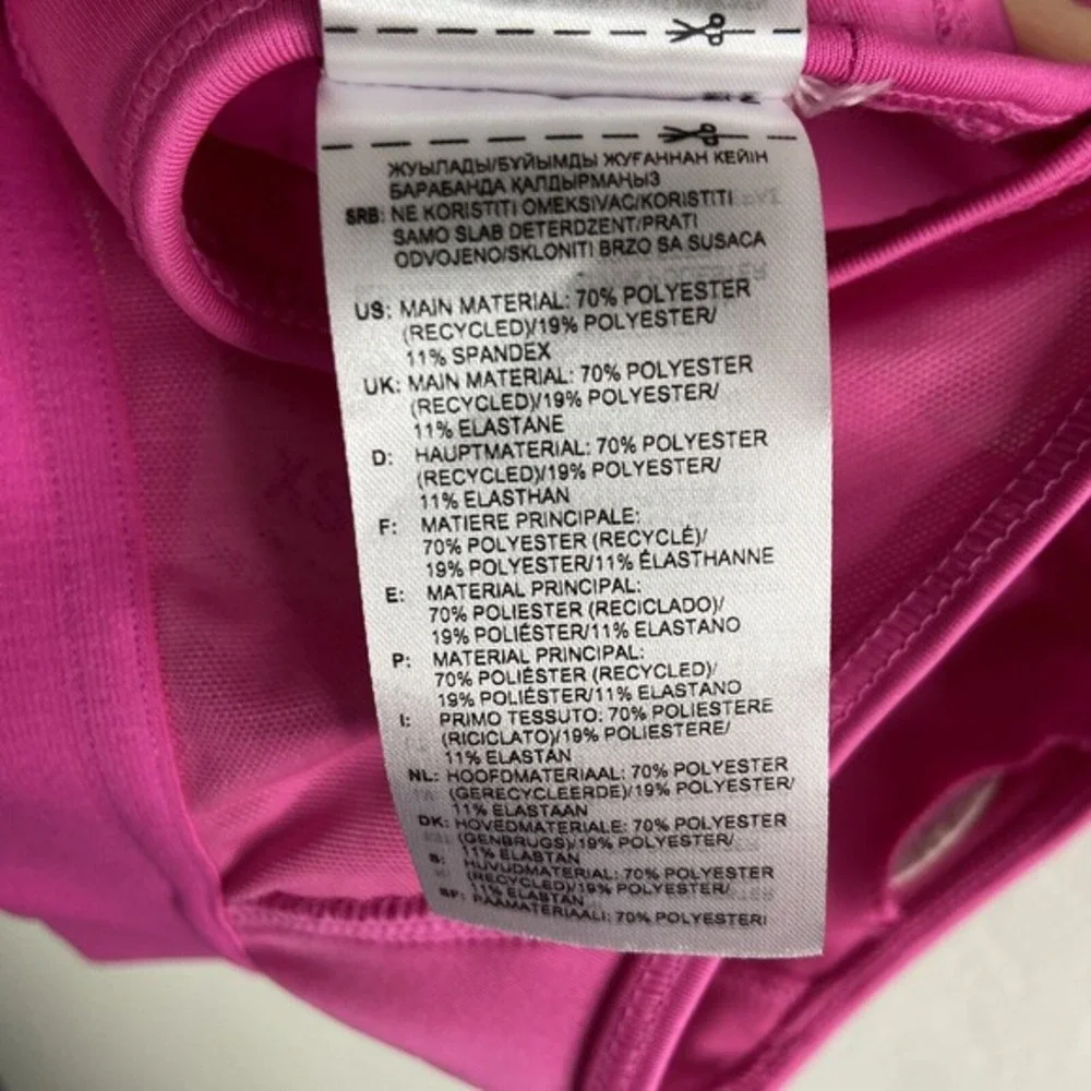 Adidas Racerback Activewear Sports Bra Barbie‎ Pink Womens XS New Solid stretch